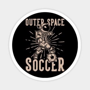 Outer space soccer Magnet